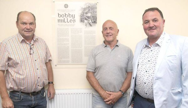 Hughie Brennan, Anthony Geoghegan and Liam Ramsbottom 	 Photo: Denis Byrne