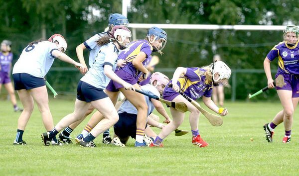 Action from the Laois Camogie IC Rd 1 game when O'Moores lost out to St Brigids on Wednesday Photo: Denis Byrne Action from the Laois Camogie IC Rd 1 game when O'Moores lost out to St Brigids on Wednesday Photo: Denis Byrne
