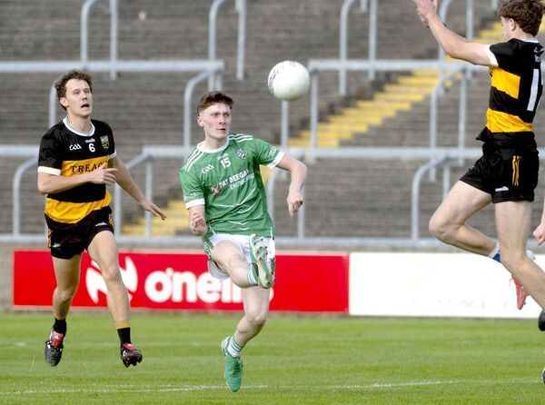 Stradbally's David Donohue playing for a score in the SFC win over The Heath on Saturday Photo: Denis Byrne Stradbally's David Donohue playing for a score in the SFC win over The Heath on Saturday Photo: Denis Byrne
