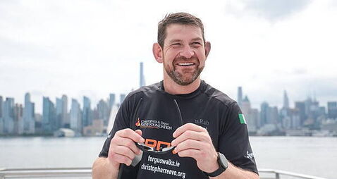 Irishman told he had 5% chance of walking again sets out on charity trek across US