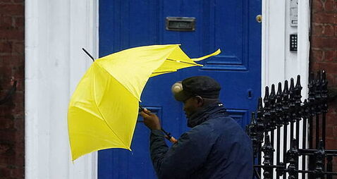 Yellow warning issued for nine counties as heavy rain and thunderstorms forecast