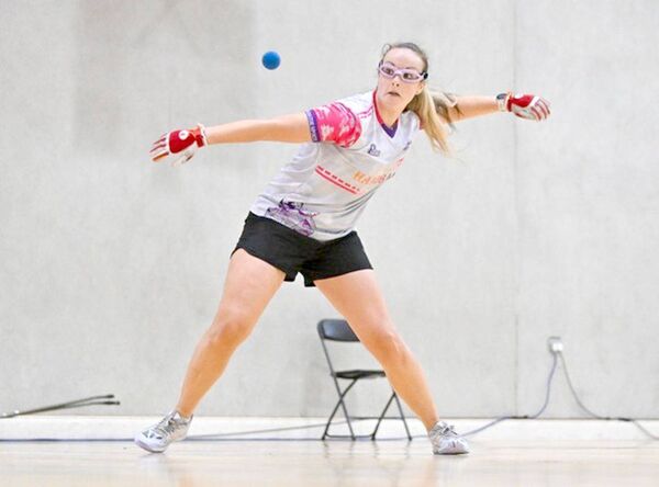 Handball superstar Martina McMahon (Limerick) who plays in the 2026 Ladies Wallball All-Ireland Senior Championship Finals at Clough-Ballacolla this Sunday