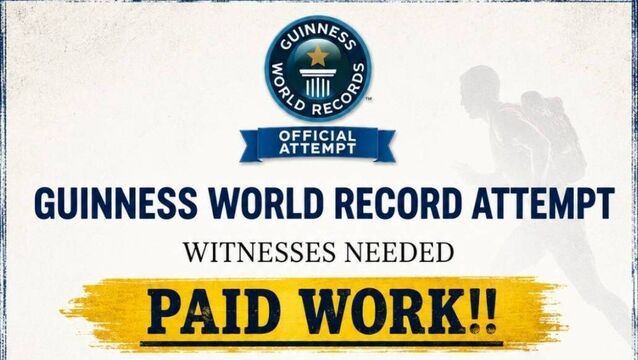 Get Paid to Witness a World Record Attempt in Laois 