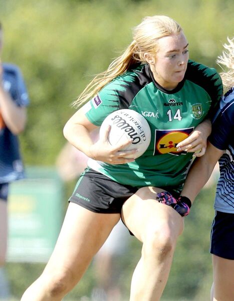 Ella Dunphy in action for Ballyfin Photo: David Maher Ella Dunphy in action for Ballyfin Photo: David Maher