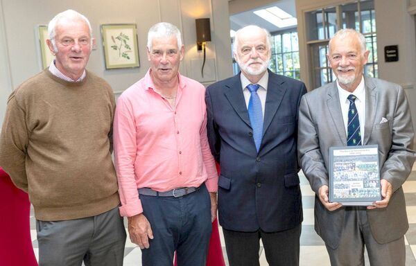 Roland Bradley, Michael Dwyer, James Bennett and Martin Russell at the launch of The History of Portlaoise AFC 1966-2006 Photo: Alf Harvey' Roland Bradley, Michael Dwyer, James Bennett and Martin Russell at the launch of The History of Portlaoise AFC 1966-2006 Photo: Alf Harvey'