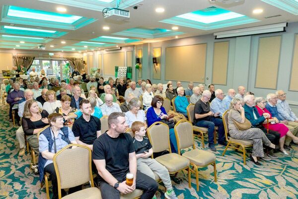 A full house for the launch of The History of Portlaoise AFC 1966-2006, compiled by James Bennett Photo: Alf Harvey A full house for the launch of The History of Portlaoise AFC 1966-2006, compiled by James Bennett Photo: Alf Harvey