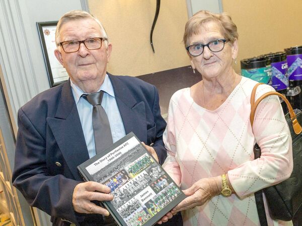 Tom and Elizabeth Kerry at the launch of The History of Portlaoise AFC 1966-2006 Photo: Alf Harvey Tom and Elizabeth Kerry at the launch of The History of Portlaoise AFC 1966-2006 Photo: Alf Harvey