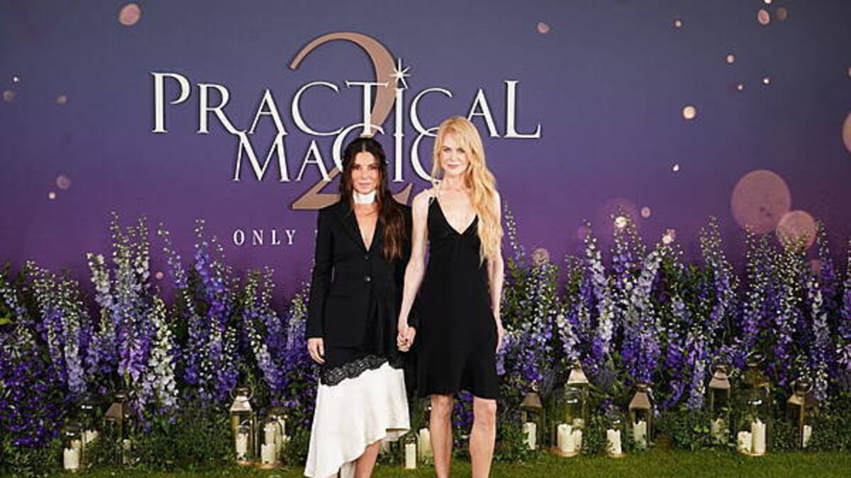 Sandra Bullock embraces witchy glamour at Practical Magic 2 photocall
