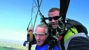 <p>Dave Dowling on the spin of a lifetime in aid of the Irish Cancer Society with his flying partner, Lucas</p> <p>Dave Dowling on the spin of a lifetime in aid of the Irish Cancer Society with his flying partner, Lucas</p>