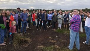 <p>Some of the people who attended the first Artful Parks event as part of Laois/Offaly Heritage Week 2026 pictured on the 1.4km tour</p> <p>Some of the people who attended the first Artful Parks event as part of Laois/Offaly Heritage Week 2026 pictured on the 1.4km tour</p>