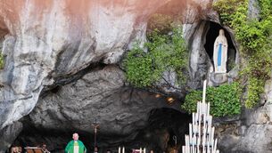 <p>Fr John Dunphy, PP of Graiguecullen/Killeshin, celebrates Mass at Lourdes grotto Photo: John J Bradley </p> <p>Fr John Dunphy, PP of Graiguecullen/Killeshin, celebrates Mass at Lourdes grotto Photo: John J Bradley </p>