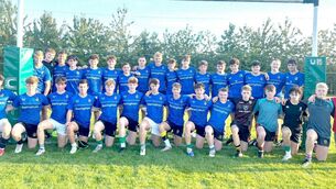 <p>The North Midlands U/16 Boys squad who beat the South East in the opening round of the BearingPoint Shane Horgan Cup</p>