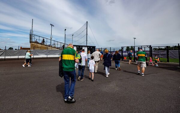 Kerry supporters make their way towards the turnstiles at Cedral Conleths Park ahead of the All-Ireland series game last June Photo: ©INPHO/James Crombie