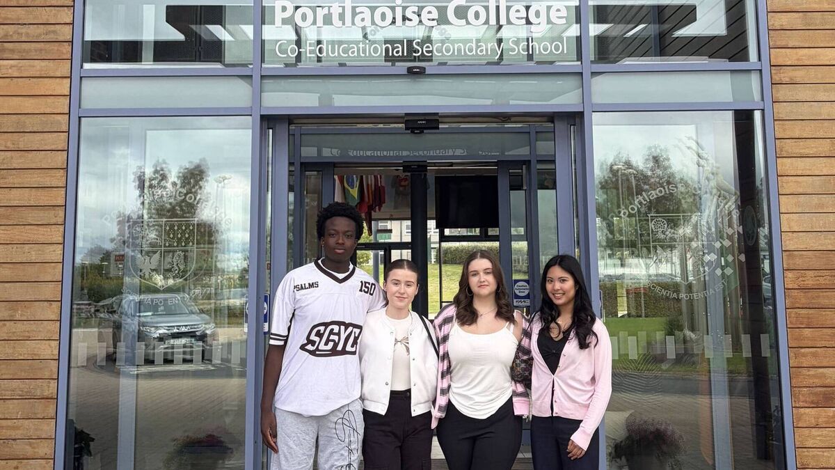 Portlaoise College school leavers step out on different paths
