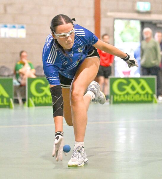 Orla Brophy in action in the Ladies Junior B All-Ireland Wallball Final Orla Brophy in action in the Ladies Junior B All-Ireland Wallball Final