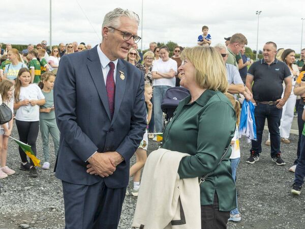 Jarlath Burns and Marie Hickey (former President of The LGFA)