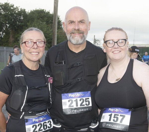 Gayle and Eamon Doyle with Michelle Dooley