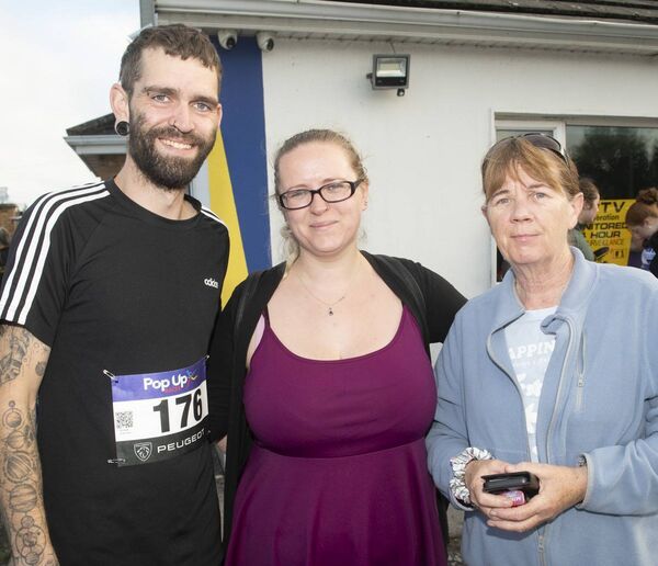 Kevin and Izzy Laffan with Dolores Duff