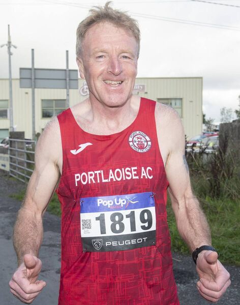 Aengus Burke enjoying the 5k at Mountmellick