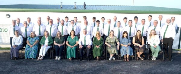 The Rosenallis 2026 committee, players, management and members at the opening of their new facilities The Rosenallis 2026 committee, players, management and members at the opening of their new facilities