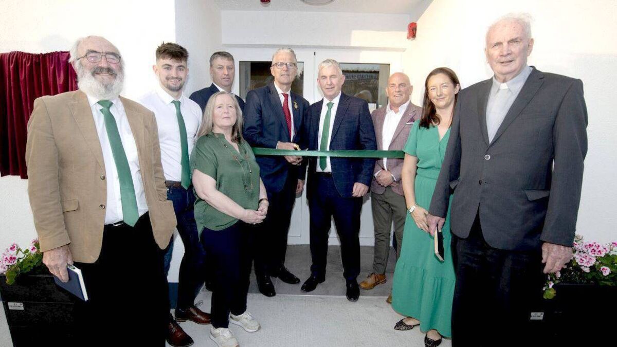 Jarlath Burns opens new Rosenallis GAA Clubhouse