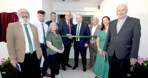 Jarlath Burns opens new Rosenallis GAA Clubhouse 