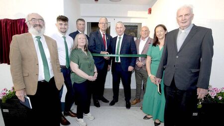 Jarlath Burns opens new Rosenallis GAA Clubhouse 