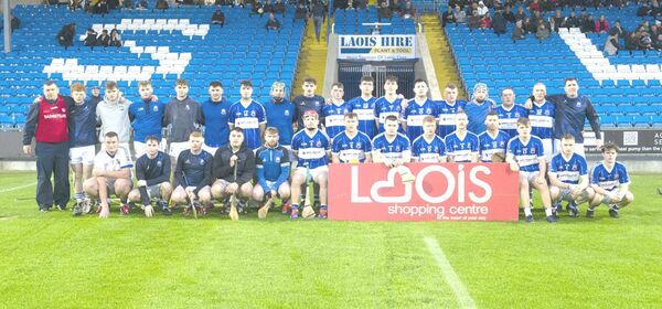 Castletown who got the better of Park/Ratheniska-Timahoe to be crowned Junior 'A' Hurling champions at Laois Hire O'Moore Park on Friday night 	Photo Denis Byrne