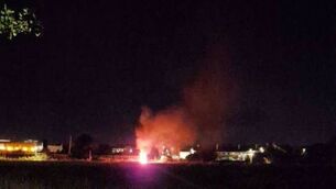 <p>Yet another fire at Smiths Field, Mountmellick on Friday night</p> <p>Yet another fire at Smiths Field, Mountmellick on Friday night</p>