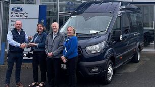 <p>Caroline Lydon and Marion Griffith of Connect Laois, receiving the new community minibus from Downey's Auto Stop, Portlaoise</p> <p>Caroline Lydon and Marion Griffith of Connect Laois, receiving the new community minibus from Downey's Auto Stop, Portlaoise</p>