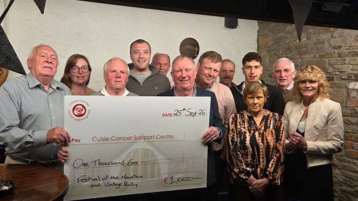 Rosenallis Festival presents funding to Cuisle Centre