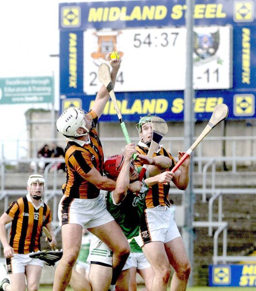 Mark Dowling (Camross) gaining possession of this sliotar in the SHC semi-final 	Photo: Denis Byrne