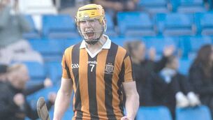 <p>Tom Cuddy shows his joy as Camross progress to the senior hurling final following the defeat of Rosenallis on Sunday Photo: Denis Byrne</p> <p>Tom Cuddy shows his joy as Camross progress to the senior hurling final following the defeat of Rosenallis on Sunday Photo: Denis Byrne</p>