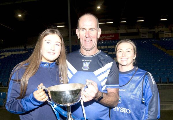 Ciara and Padraig Cuddy with Hazel Conroy	Photo: Denis Byrne