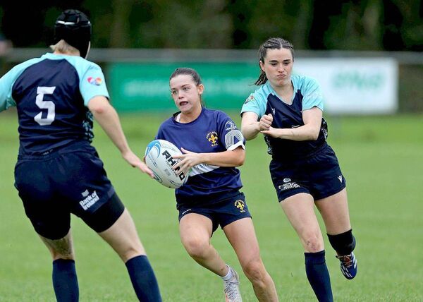 Portlaoise's Holly Murtagh finds a gap in the Emerald Warriors defence in their Women's Leinster League Division 6 win at Togher on Sunday 	 Photo: David Maher