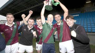 <p>Portarlington players in jubilant form on Sunday Photo: Denis Byrne</p> <p>Portarlington players in jubilant form on Sunday Photo: Denis Byrne</p>