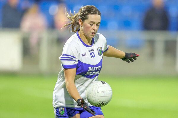St Conleth's Marie Byrne goes on a solo run in the LGFA Senior Championship final Photo: Paul Dargan St Conleth's Marie Byrne goes on a solo run in the LGFA Senior Championship final Photo: Paul Dargan