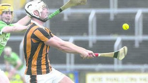 <p class="contextmenu internal_Caption">Eoin Gaughan in action for Camross 	Photo: Denis Byrne</p>