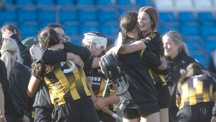 <p>Smiles all round at the final whistle	Photo: </p>