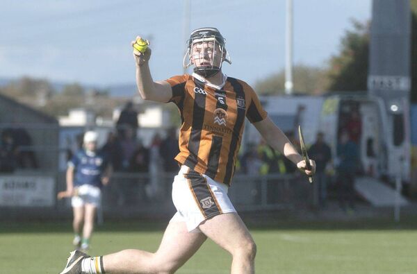 DJ Cuddy (Camross) gaining possession of this sliotar in the U/17HC final on Sunday Photo: Denis Byrne DJ Cuddy (Camross) gaining possession of this sliotar in the U/17HC final on Sunday Photo: Denis Byrne