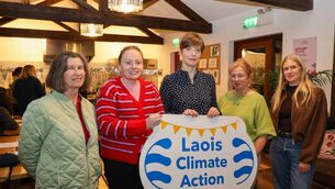 <p>Sheil Ward with Cllr Vivienne Phelan, Kyra Fingleton (Glamping Under the Stars), Yvonne Carty (Hey Pesto!) and Karol Ward at Deliciously Sustainable </p>
