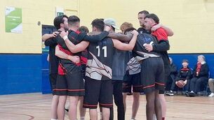 <p>Kestrels in a pre-match huddle prior to recording a big NICC National Cup win over Leixlip</p> <p>Kestrels in a pre-match huddle prior to recording a big NICC National Cup win over Leixlip</p>