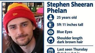 <p>Gardaí and Stephen's family are concerned for his wellbeing</p>