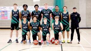 <p>Portlaoise Panthers who got the better of Ongar Chasers in the Under 20 Men's National Cup opener</p>