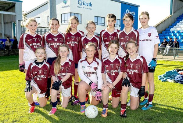 Ballinakill NS who played Knock NS in the Cumann na mBunscol Football Finals in Laois Hire O'Moore Park Photo: Alf Harvey Ballinakill NS who played Knock NS in the Cumann na mBunscol Football Finals in Laois Hire O'Moore Park Photo: Alf Harvey