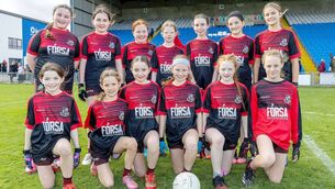 <p>Shanahoe NS who played Paddock NS in the Cumann na mBunscol Football Finals in Laois Hire O'Moore Park Photo: Julie Harvey</p> <p>Shanahoe NS who played Paddock NS in the Cumann na mBunscol Football Finals in Laois Hire O'Moore Park Photo: Julie Harvey</p>