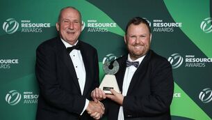 <p>Photographed at the Repak Resource Awards are Tyre Champion Award sponsors Bill Collins of Circol ELT alongside winner Trevor Burns from Midland Tyre Services</p> <p>Photographed at the Repak Resource Awards are Tyre Champion Award sponsors Bill Collins of Circol ELT alongside winner Trevor Burns from Midland Tyre Services</p>