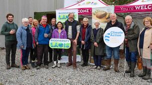 <p>Kevin Scully (The Merry Mill) with attendees at Our Climate, Our Future, Our Action at The Merry Mill with Kevin Scully, Vicarstown during Laois Climate Action Festival 2026 </p> <p>Kevin Scully (The Merry Mill) with attendees at Our Climate, Our Future, Our Action at The Merry Mill with Kevin Scully, Vicarstown during Laois Climate Action Festival 2026 </p>